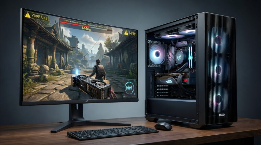 VRAM‑войны: сколько видеопамяти нужно для 1080p/1440p/4K сегодня - иллюстрация