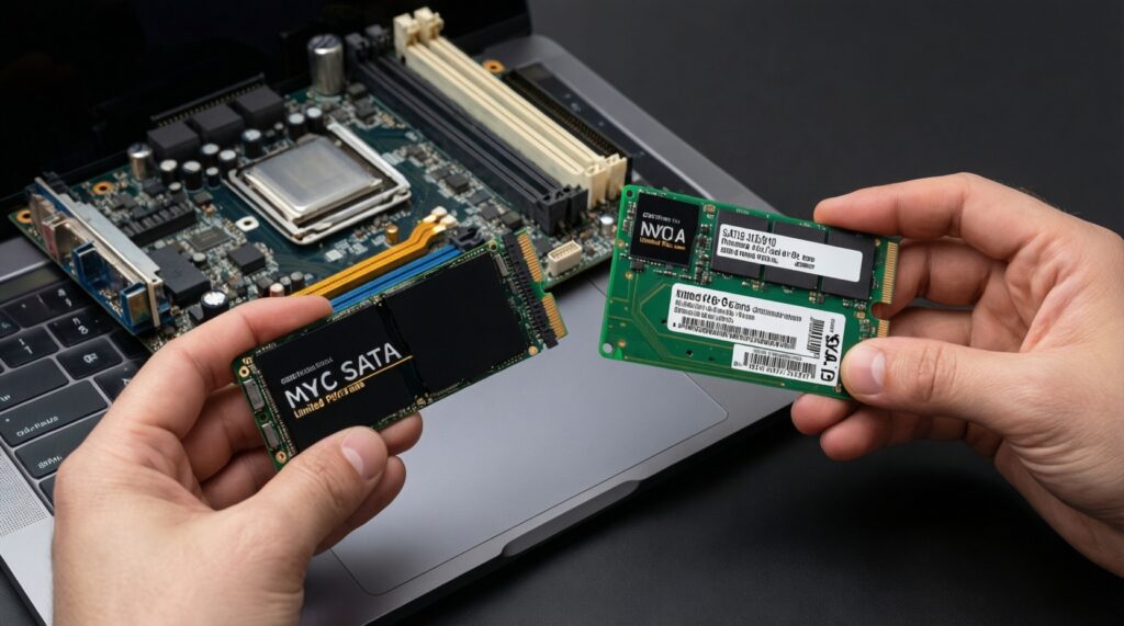 SSD для гейминга: SATA vs NVMe - где реальная выгода, а где плацебо - иллюстрация