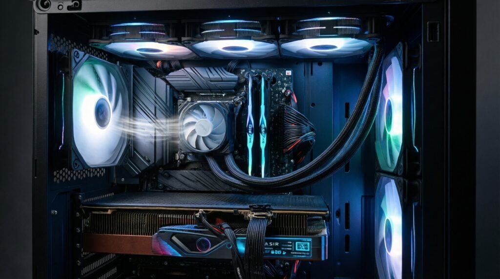 Охлаждение: воздушный топ vs СЖО - шум, температуры, стабильность и обслуживание - иллюстрация