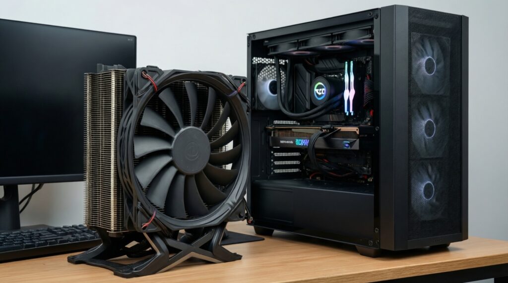 Воздушное охлаждение vs СЖО: тишина, температуры, риски и обслуживание - иллюстрация