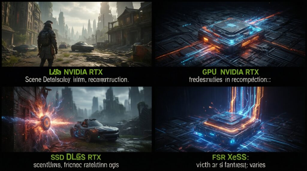 DLSS vs FSR vs XeSS: качество картинки, задержка и прирост FPS в реальных сценах - иллюстрация
